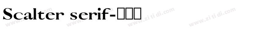 Scalter serif字体转换